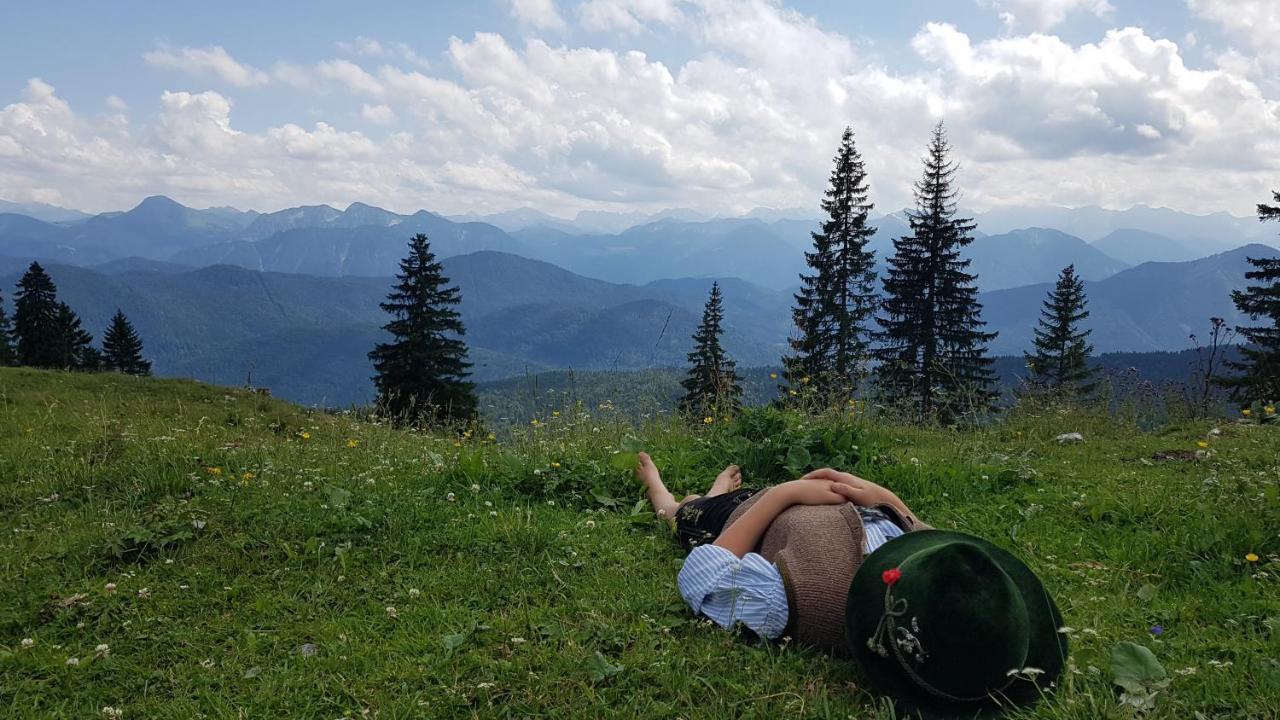 Appartamento Zum Heisn Lenggries Esterno foto